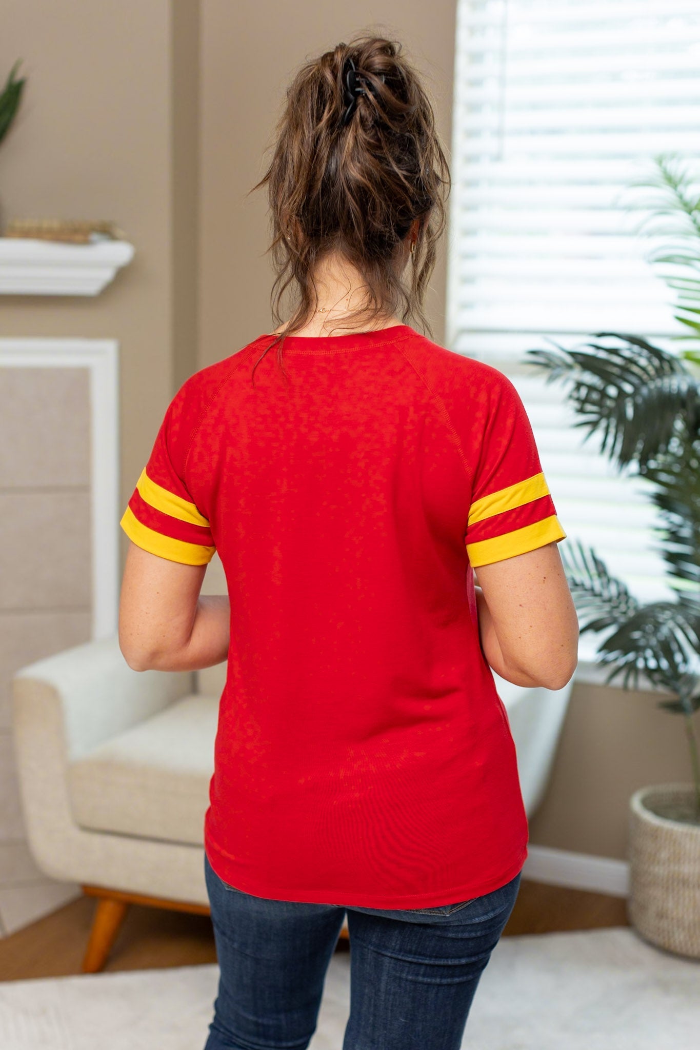 Kylie Tee - Kansas City Red and Yellow