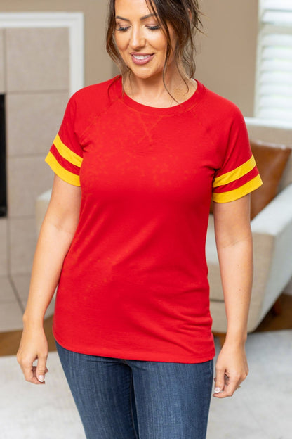 Kylie Tee - Kansas City Red and Yellow