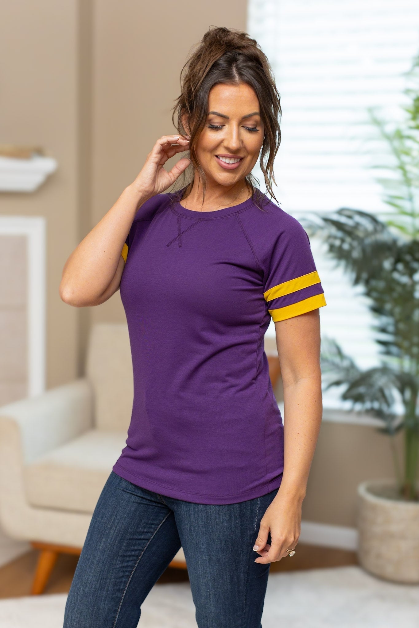 Kylie Tee - Minnesota Purple and Yellow