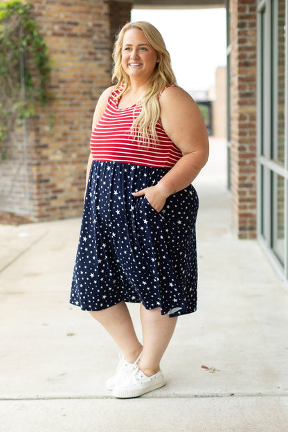 Kelsey Tank Dress - Stars and Stripes