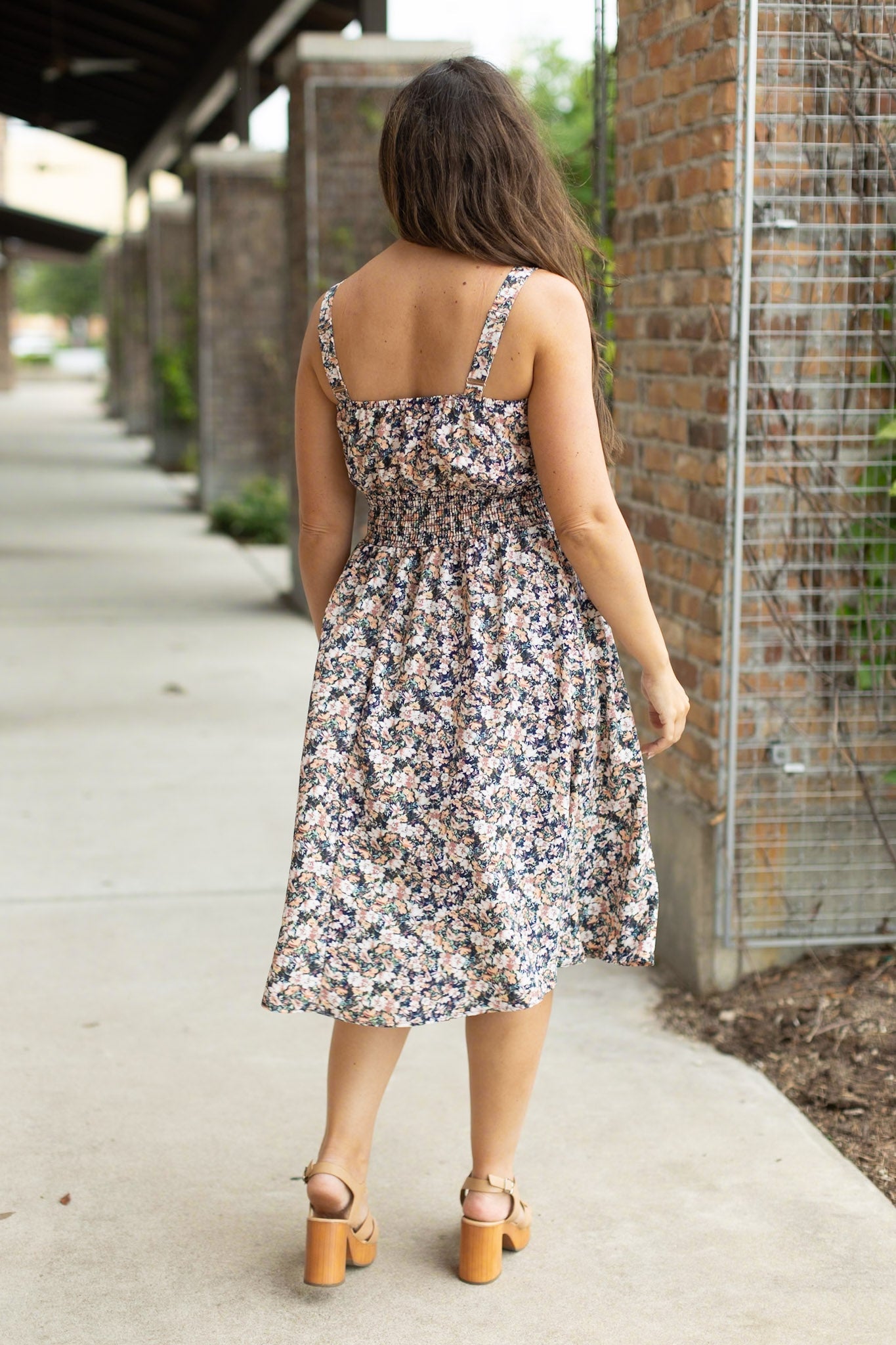 Cassidy Midi Dress - Micro Vintage Floral | Women's Dress