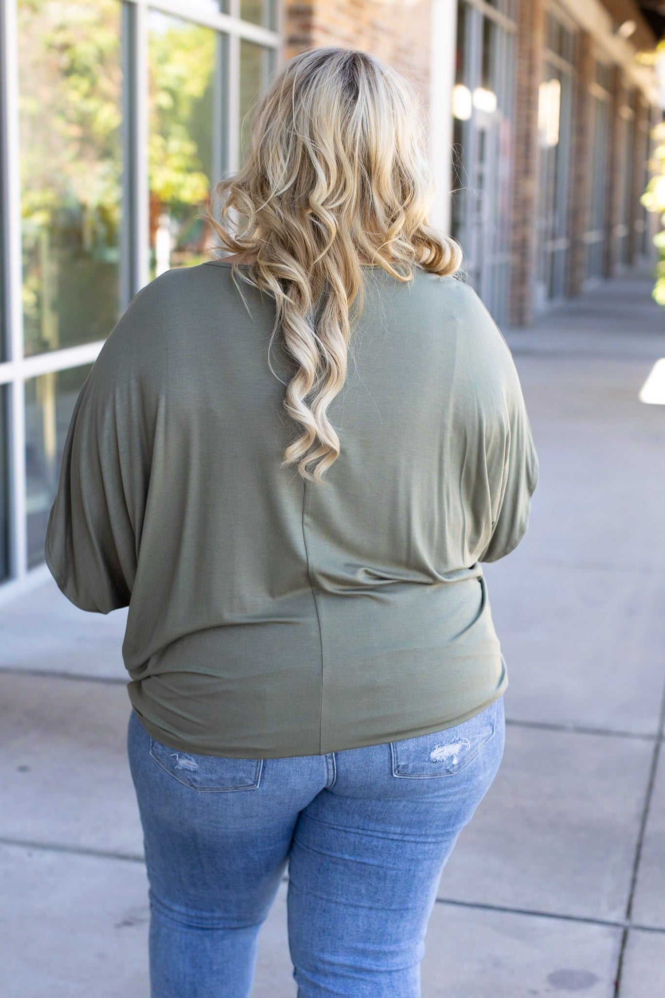 Darcy Dolman - Olive | Women's Flowy Top