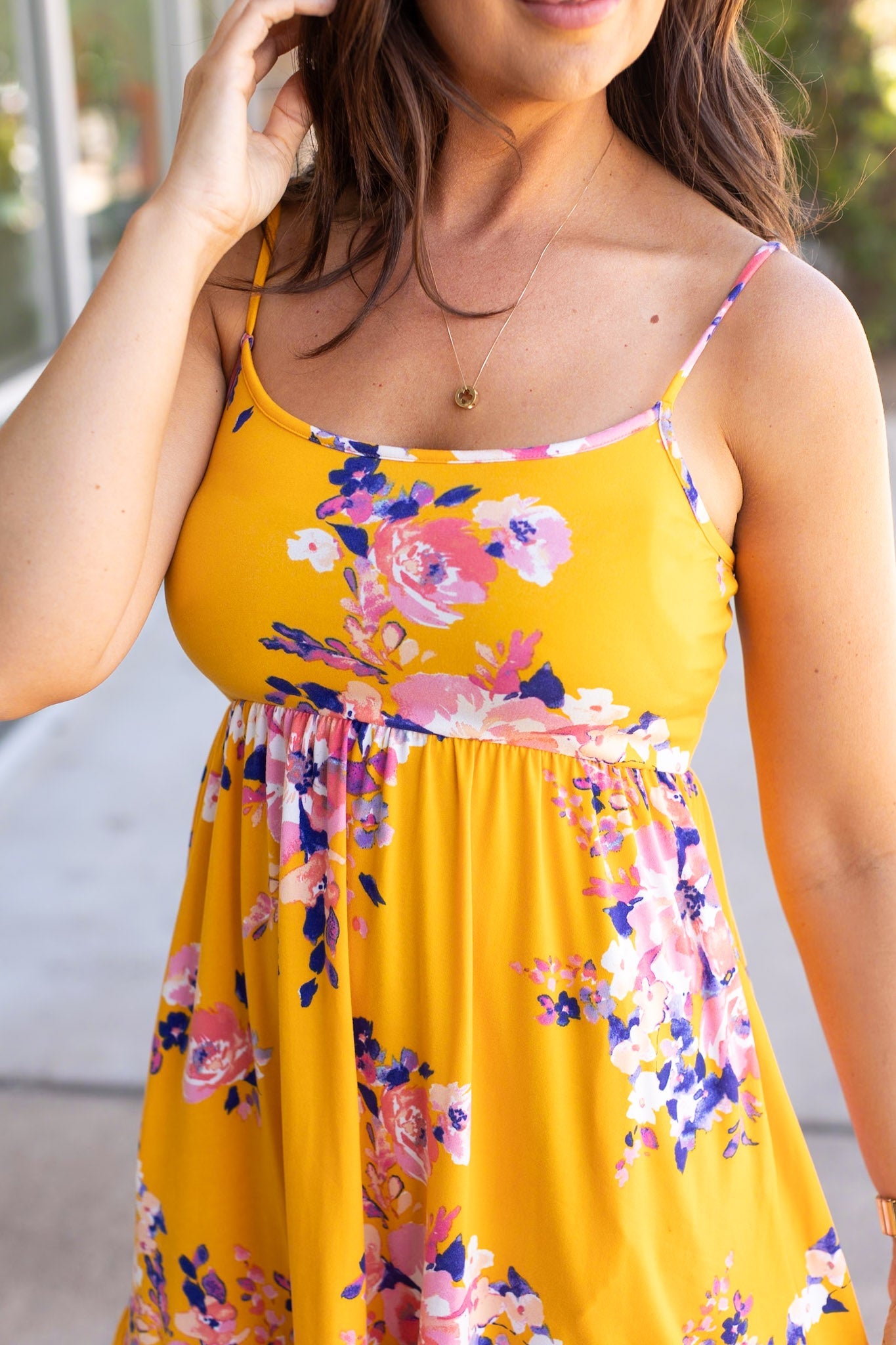 Rory Ruffle Dress - Golden Floral FINAL SALE