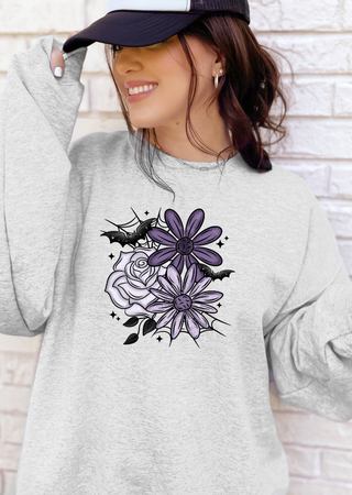 Purple Bat Floral Tee