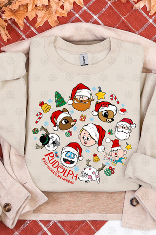 Christmas Collage Crewneck Sweatshirt