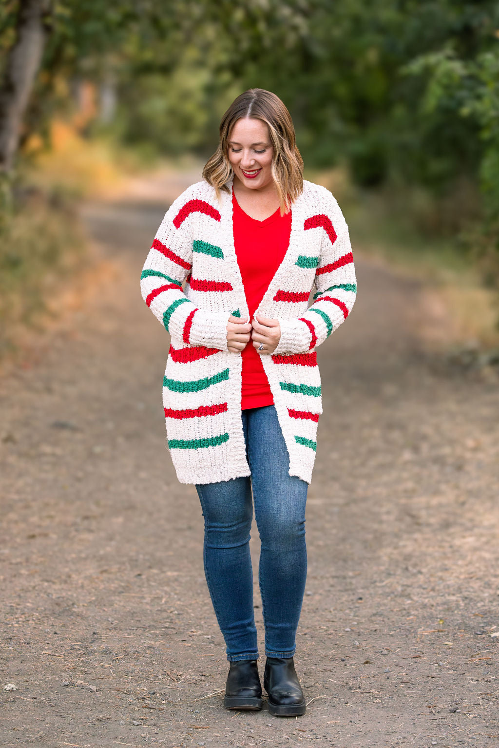 Christmas Stripe Cardigan