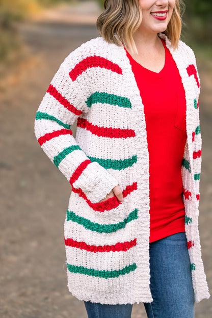 Christmas Stripe Cardigan