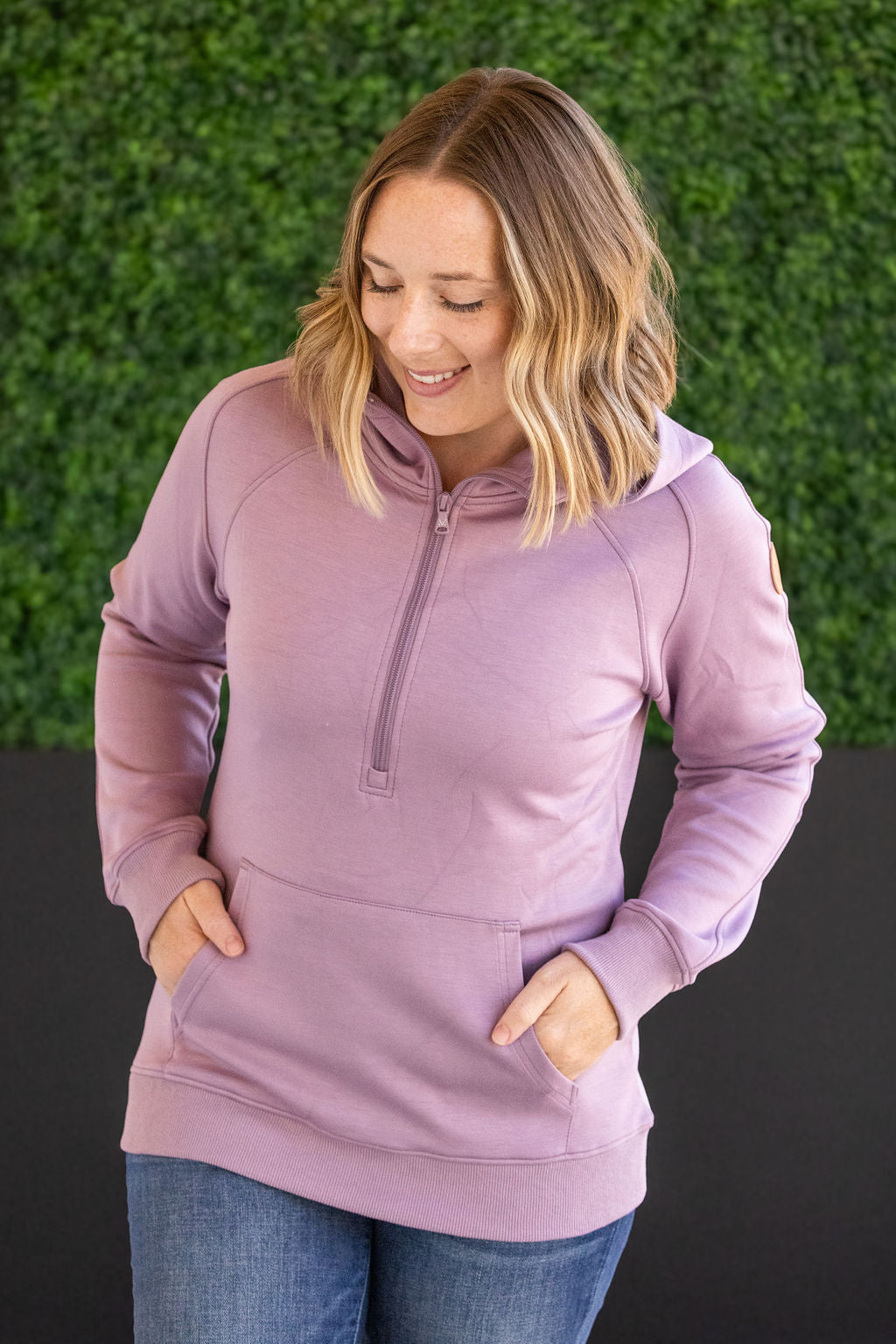 IN STOCK Scuba HalfZip Hoodie - Lavender