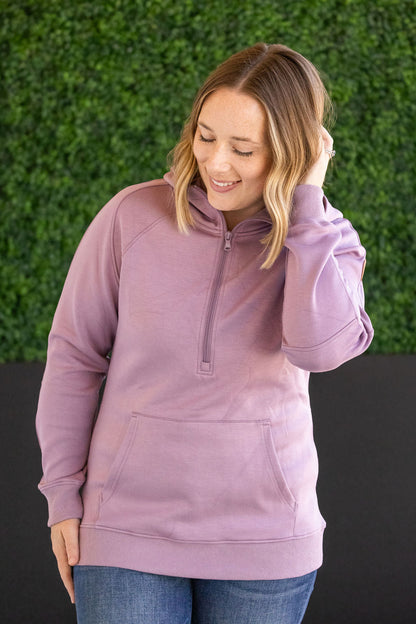 IN STOCK Scuba HalfZip Hoodie - Lavender