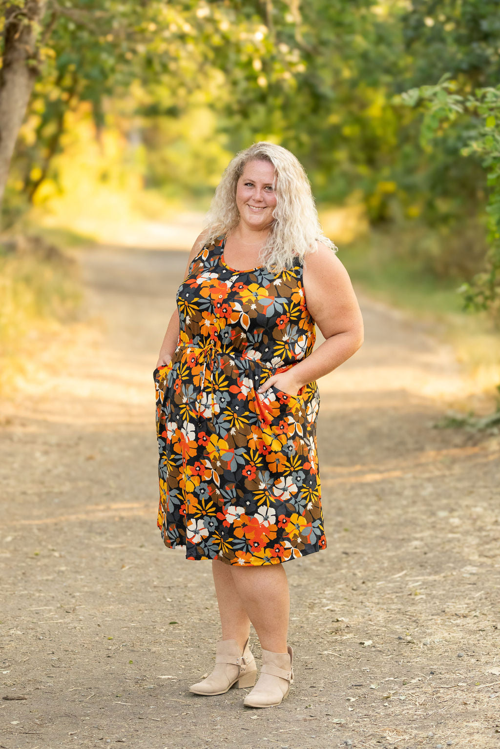 Sadie Dress - Fall Floral Mix