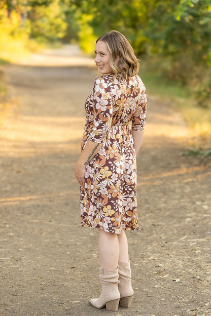 Taylor Dress - Neutral Vintage Floral