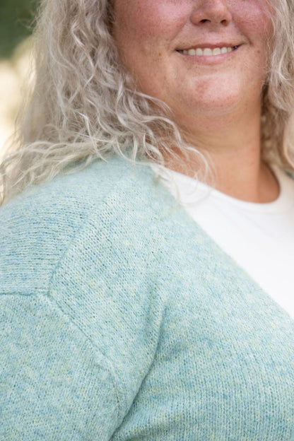 Madison Cozy Cardigan - Sage/Blue Mix | Women's Cardigan