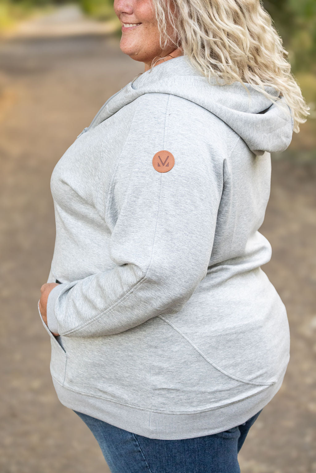 IN STOCK Scuba HalfZip Hoodie - Light Grey