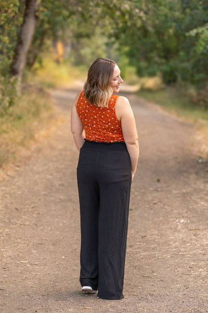 Presley Palazzo Pants - Black | Women's Wide-Leg Pants