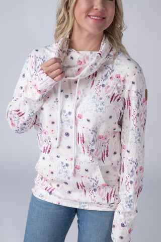 IN STOCK Soft Funnel Neck - Wildflower Gardens