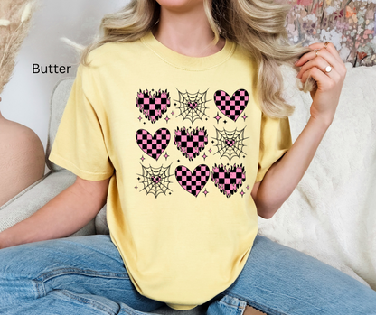 Hearts in a Web Tee