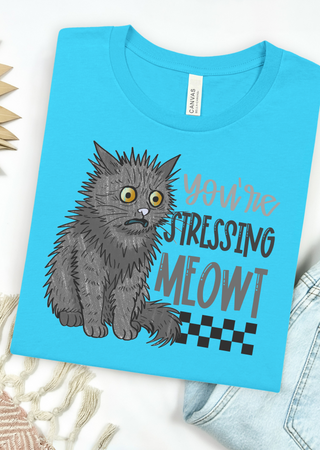 Stressing Meowt Bella Canvas T-Shirt