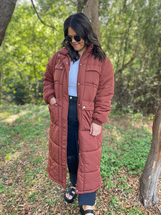 Wrap Me Up Full Length Puffer Jacket