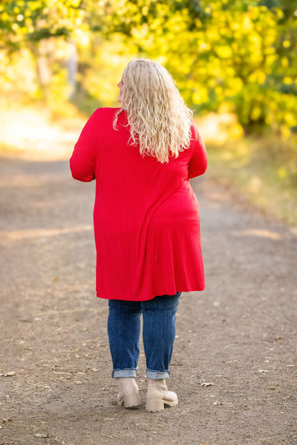 Classic Cardigan - Red