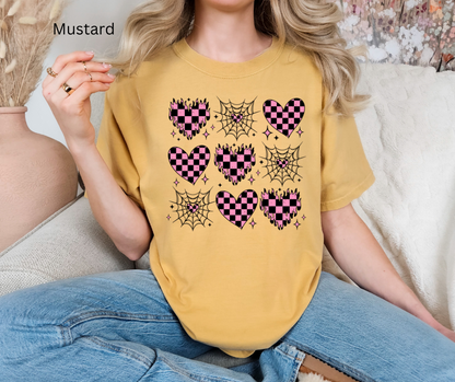 Hearts in a Web Tee