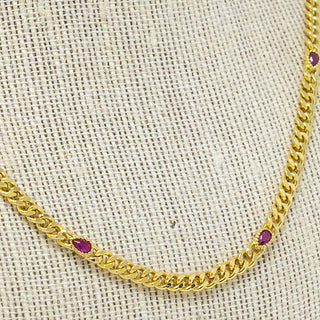 Dorthy Ruby Layering Chain