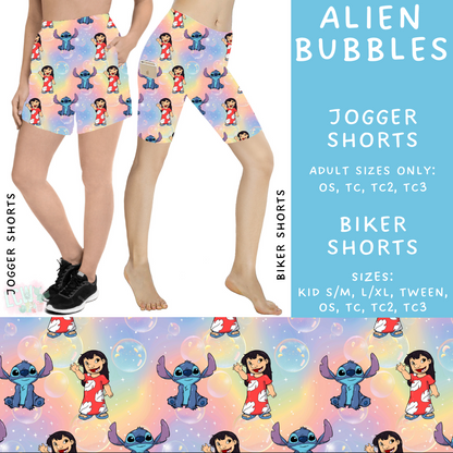 Batch #239 - Magical Faves 9 - Closes 11/18 - ETA early/mid Jan - Alien Bubbles Biker & Jogger Shorts