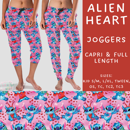 Batch #250 - Magical Valentine - Closes 12/9 - ETA late Jan - Alien Heart Full and Capri Length Joggers