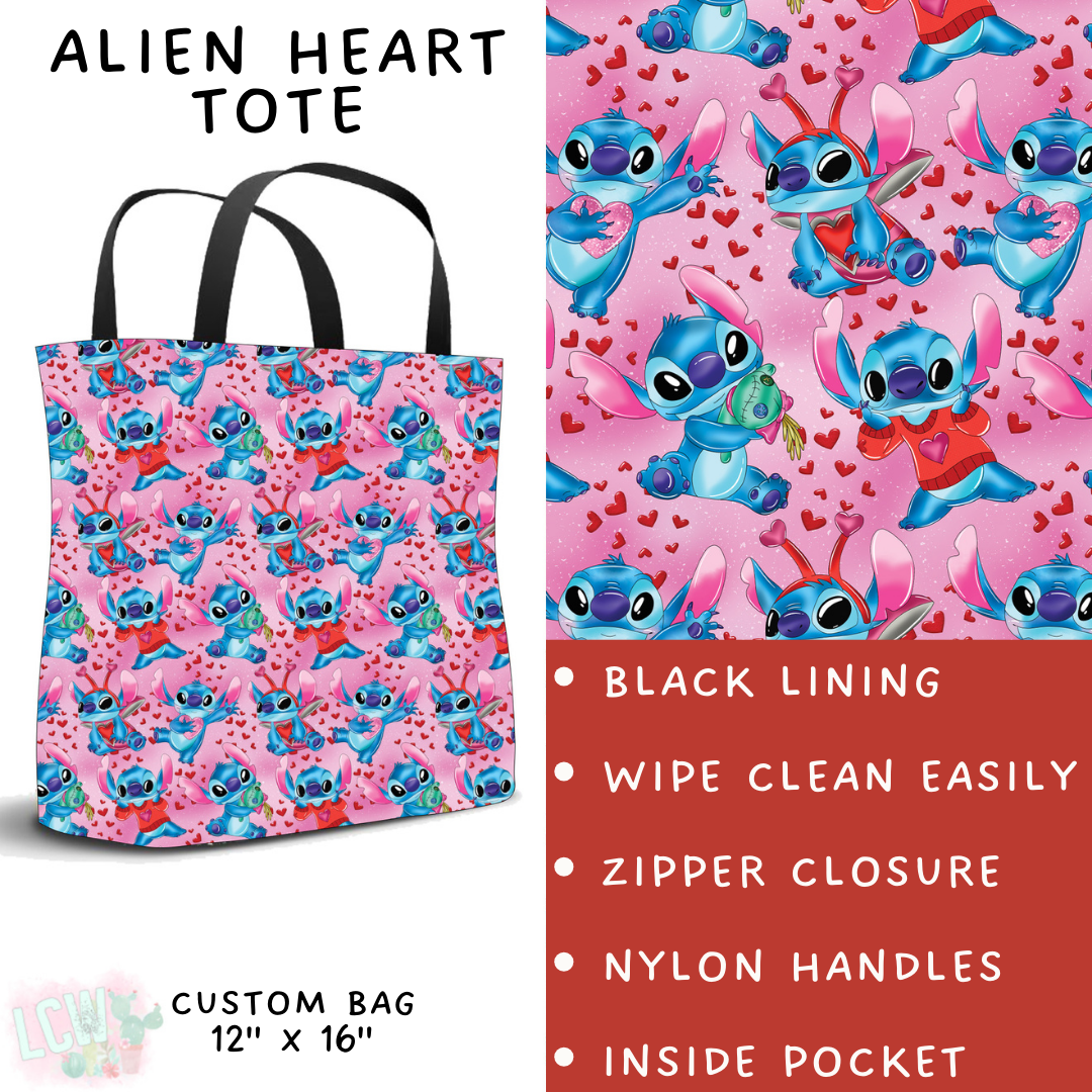 Batch #250 - Magical Valentine - Closes 12/9 - ETA late Jan - Alien Heart Tote