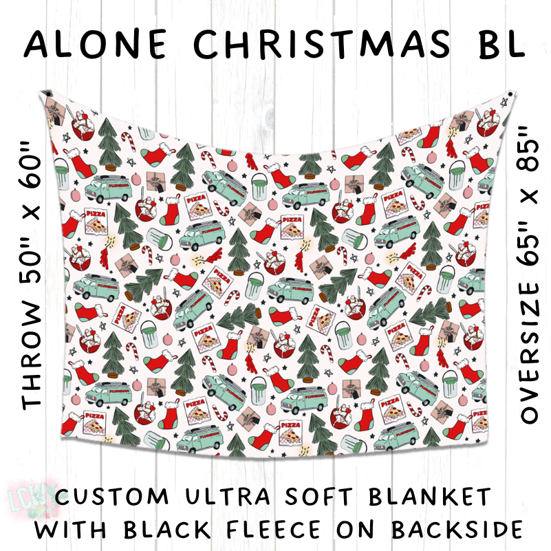 PREORDER Batch #216 - Cozy Christmas Blankets Presale - Closes 10/14 - ETA Early Dec - Alone Christmas BL