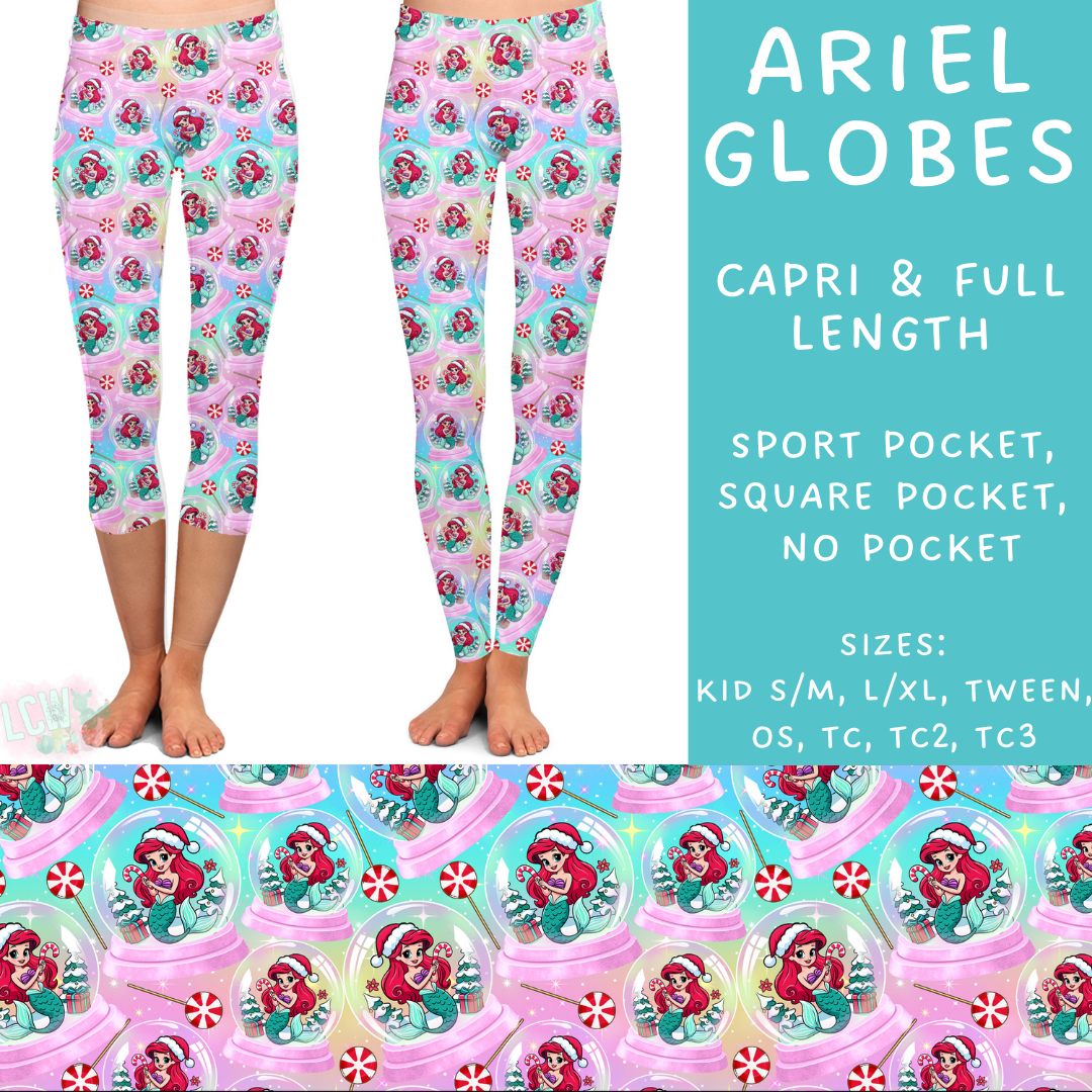 PREORDER Batch #220 - Christmas Magic - Closes 10/21 - ETA late Nov - Ariel Globes Full and Capri Length Leggings