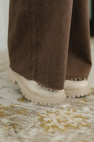 Andy High Waist Retro Wide Yarn Dyed Front Patch Pkts