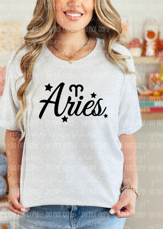 Aries Zodiac Sign Tee