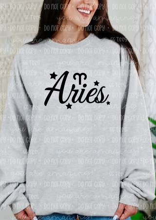 Aries Zodiac Sign Tee