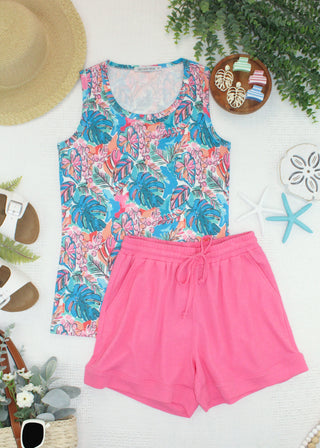 IN STOCK Ava Tank - Tropical Palm
