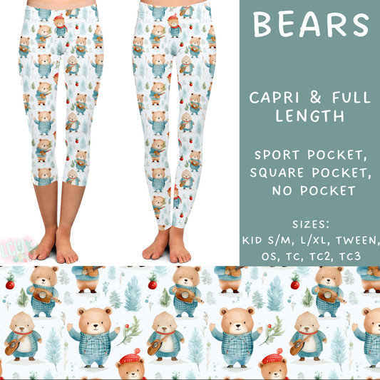 Batch #241 - Winter Wonderland 2 - Closes 11/22 - ETA mid Jan - Bears Full and Capri Length Leggings