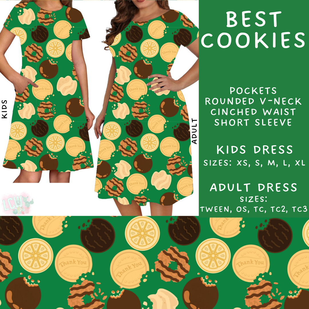 PREORDER Batch #224 - Cookie Dealer 2 - Closes 10/28 - ETA mid Dec - Best Cookies Adult & Kids Dresses