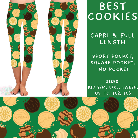 PREORDER Batch #224 - Cookie Dealer 2 - Closes 10/28 - ETA mid Dec - Best Cookies Full and Capri Length Leggings