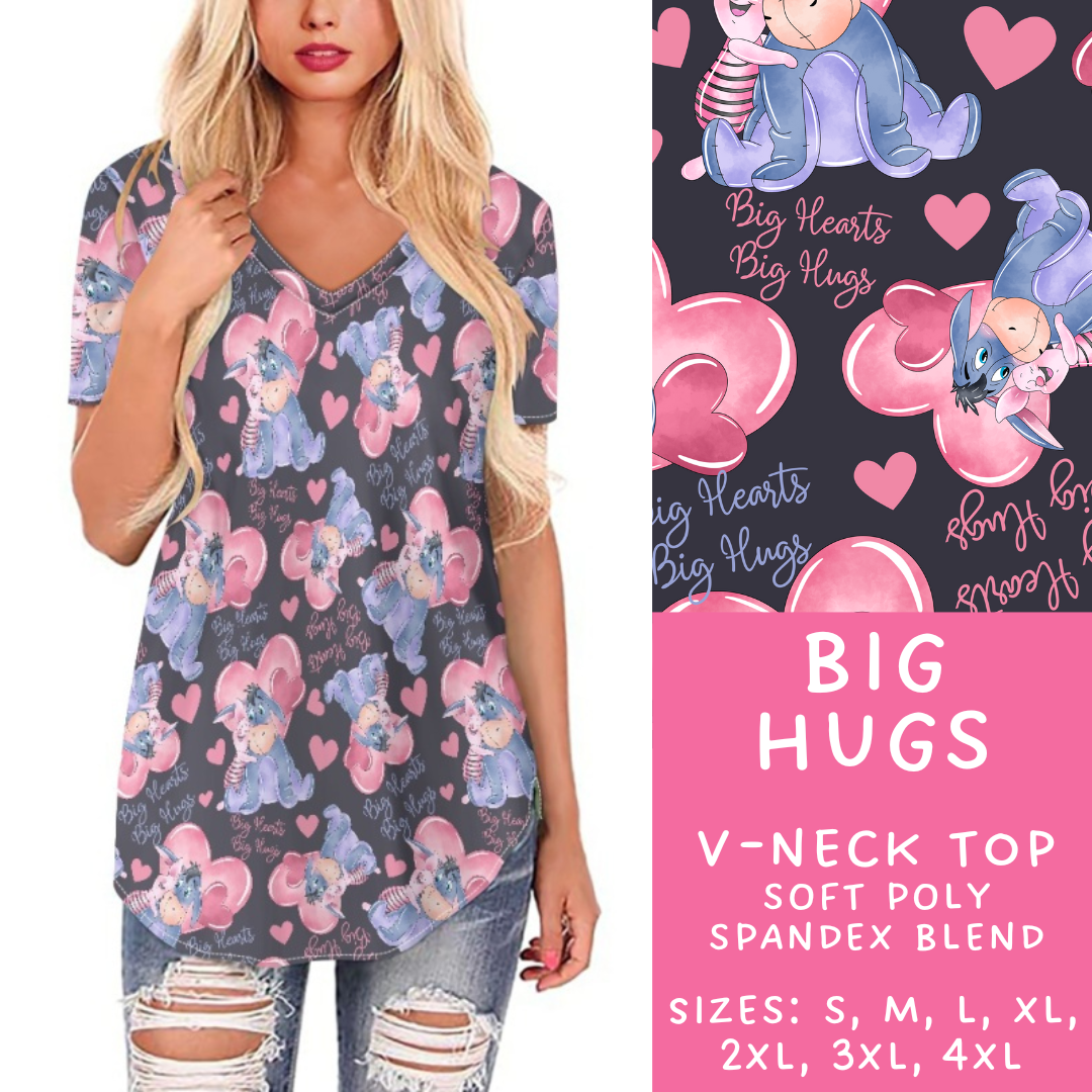 Batch #250 - Magical Valentine - Closes 12/9 - ETA late Jan - Big Hugs V-Neck Tee