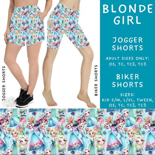 Batch #239 - Magical Faves 9 - Closes 11/18 - ETA early/mid Jan - Blonde Girl Biker & Jogger Shorts