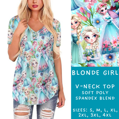 Batch #239 - Magical Faves 9 - Closes 11/18 - ETA early/mid Jan - Blonde Girl V-Neck Tee