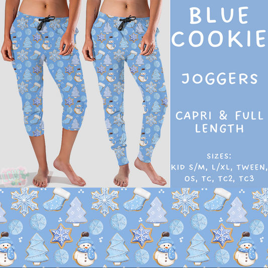 PREORDER  Batch #217 - Christmas Spirit - Closes 10/16 - ETA late Nov - Blue Cookie Full and Capri Length Joggers