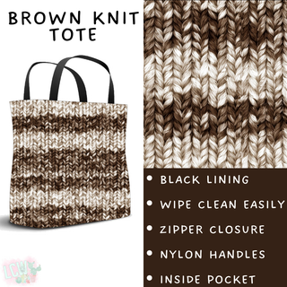 Batch #461 - October Request Run - Closes 12/9 - ETA late Jan - Brown Knit Tote