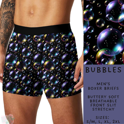 Batch #244 - Comfortable Underwear 2 - Closes 11/27 - ETA mid/late Jan - Bubbles Men's Boxer Briefs