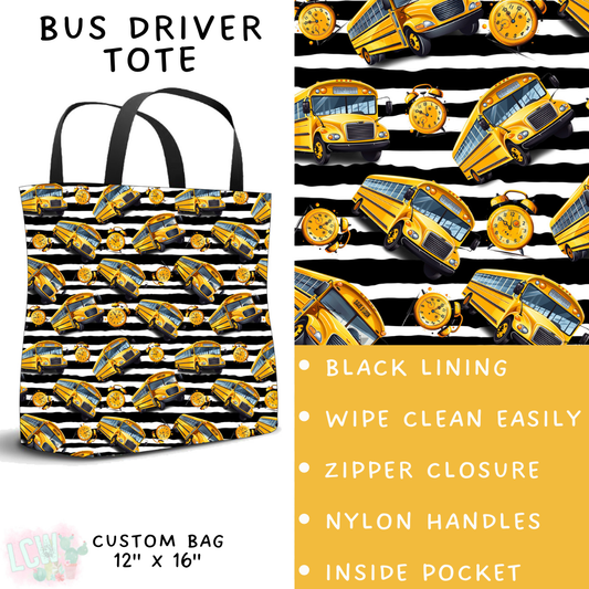 Batch #248 - Careers Collection - Closes 12/4 - ETA late Jan - Bus Driver Tote