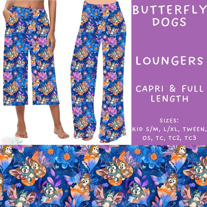 Batch #247 - Cool Characters 6 - Closes 12/2 - ETA late Jan - Butterfly Dogs Capri and Full Length Loungers