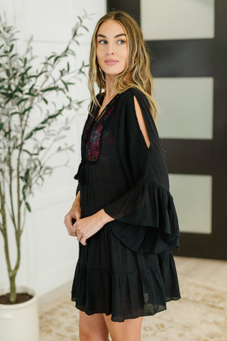 Boheme Bay Swim Cover Up in Black