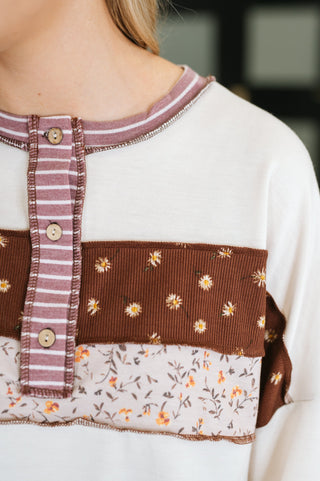 Brick by Brick Color Block Top