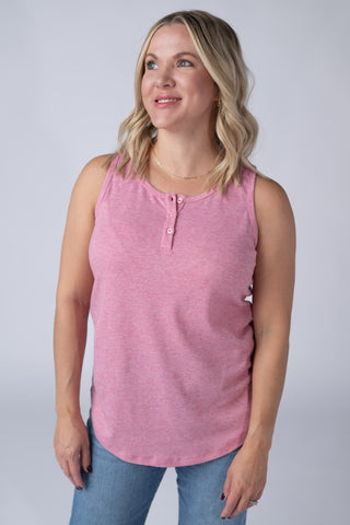 IN STOCK Alison Henley Tank - Rose FINAL SALE