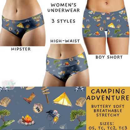 Batch #244 - Comfortable Underwear 2 - Closes 11/27 - ETA mid/late Jan - Camping Adventure Women's Underwear