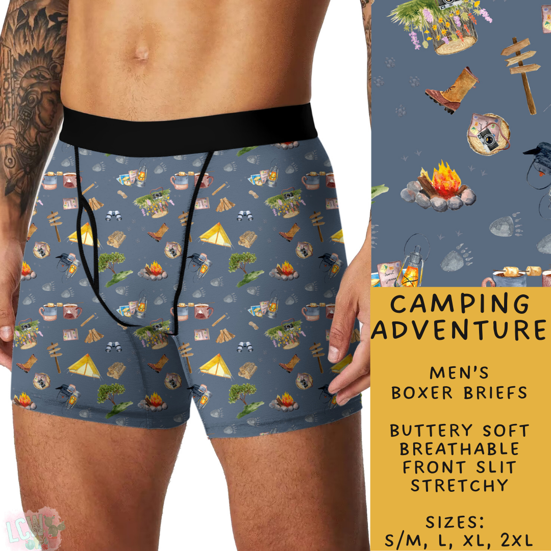 Batch #244 - Comfortable Underwear 2 - Closes 11/27 - ETA mid/late Jan - Camping Adventure Men's Boxer Briefs